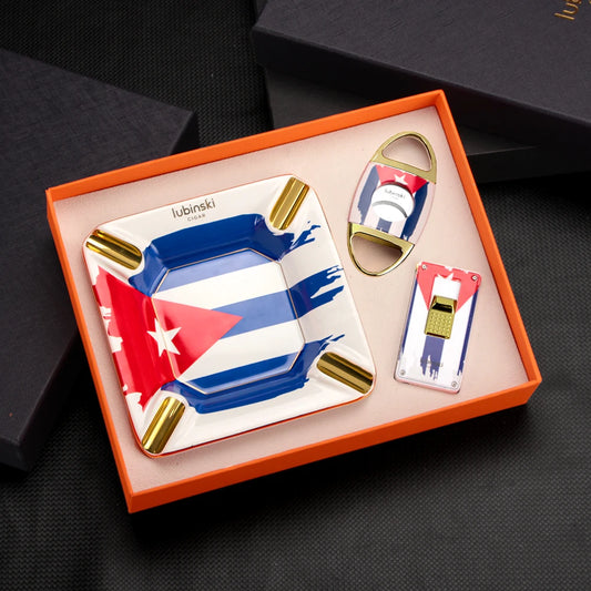 Cigar Ashtray & Lighter Gift Set
